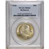 Image 1 : 1936 50C Robinson MS66 PCGS. A coating of ice-blue pat 