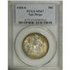 Image 1 : 1935-S 50C San Diego MS67 PCGS. Extravagant orange and 