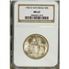 Image 1 : 1936-D 50C San Diego MS67 NGC. A lustrous and remarkab 