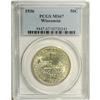 Image 1 : 1936 50C Wisconsin MS67 PCGS. Lightly gold-toned overa 