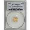 Image 3 : 1903 G$1 Louisiana Purchase/Jefferson MS65 PCGS. This 