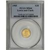 Image 3 : 1905 G$1 Lewis and Clark MS64 PCGS. The 1905 issue of 