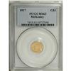 Image 1 : 1917 G$1 McKinley MS63 PCGS. The highly lustrous surfa 