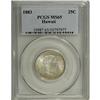 Image 1 : 1883 25C Hawaii Quarter MS65 PCGS. Highly lustrous wit 