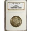 Image 1 : 1883 50C Hawaii Half Dollar MS61 NGC. Well struck with 