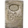 An Undated San Francisco Mint Silver Ingot. 26.36 ounce 