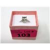 Image 2 : Green Amethyst & Diamond Solitaire Ring