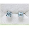 Image 1 : New Blue Topaz Sterling Silver Earrings