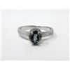 Image 1 : Sterling Silver Mystic Topaz & Diamond Ring