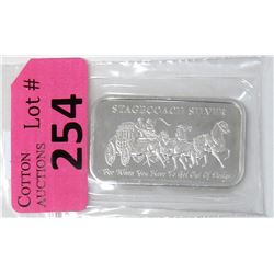 1 Oz Stagecoach .999 Silver Art Bar