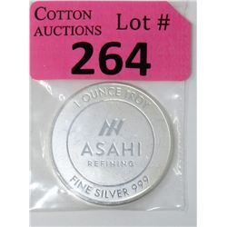 1 Oz. Asahi Refining .999 Silver Art Round