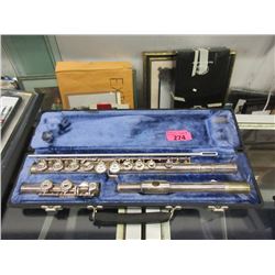 Silver Plated Emerson Flute in Case