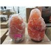 Image 1 : 2 New Himalayan Salt Lamps  - With Bulbs & Cords