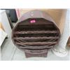 Image 1 : Barrel Shaped 30 Bottle Wood Wine Rack