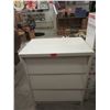 Image 1 : White 3 Drawer Night Stand - 16" x 24" x 29" tall