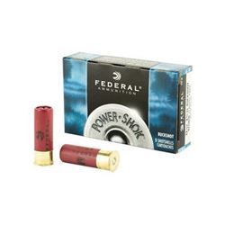 FED PWRSHK 12GA 2.75 MX #4 BCK - 20 Rds