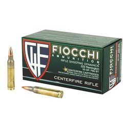 FIOCCHI 223REM 55GR FMJBT - 50 Rds