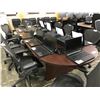 Image 1 : DARK CHERRY 8' CONFERENCE TABLE