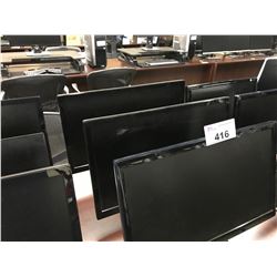 2 HP 22" LCD MONITORS AND 1 SAMSUNG