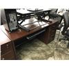 Image 2 : DARK CHERRY 60X30" SINGLE PEDESTAL DESK