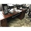 Image 2 : DARK CHERRY 60X30" SINGLE PEDESTAL DESK