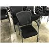 Image 2 : BLACK MESH BACK STACKING CLIENT CHAIR