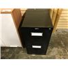 Image 2 : 30" MAPLE AND WHITE 2 DOOR CABINET AND ONE BLACK 2 DOOR VERTICAL LETTER SIZE FILE CABINET