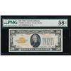 1928 $20 Gold Certificate PMG 58EPQ