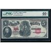 Image 1 : 1907 $5 Legal Tender Note PMG 40EPQ