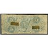 Image 2 : 1863 $5 T60 Confederate States of America Note