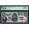 Image 1 : 1907 $5 Legal Tender Note PCGS 66PPQ