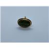 Image 1 : 10K LADIES RING WITH GREEN STONE