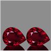 Image 1 : Natural AAA Fire Red Mozambique Ruby Pair 10x8 MM