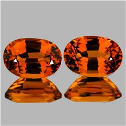 Natural Mandarin Orange Spessartite Garnet PAIR