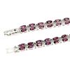 Image 3 : Natural Marquise Pink Rhodolite Garnet  Bracelet