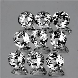 NATURAL  WHITE TOPAZ 5 Pcs [FLAWLESS-VVS]