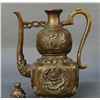 Image 7 : Antique Chinese Bronze Dragon Kylin Wine Tea Pot