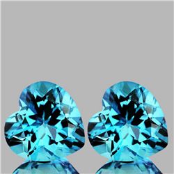 Natural Sky Blue Topaz Pair [Flawless-VVS]