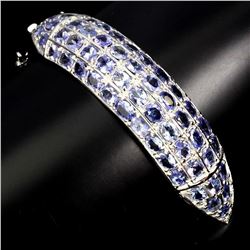 Natural Blue Violet Tanzanite 166.89 Cts Bangle