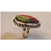 Image 2 : VIVID MULTI COLOR 25 CT  DRUZY QUARTZ RING