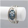 Image 1 : Sterling Silver Turquoise Bangle Cuff Bracelet