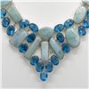Image 2 : IMPRESSIVE 280 CT NATURAL LARIMAR NECKLACE
