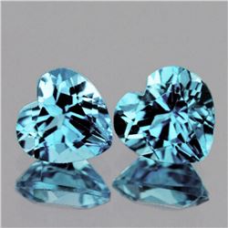 Natural AAA Sky Blue Topaz Pair{Flawless-VVS1}