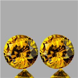 Natural Golden Yellow Mali Garnet Pair{VVS}