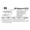 Image 1 : RD Resource H219