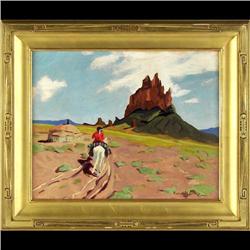 Rosa M. Curtis, Oil on Board