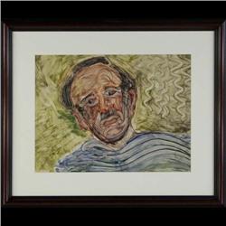 Illegible, Watercolor Finger Painting