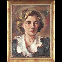 Illegible Signature, Oil on Board