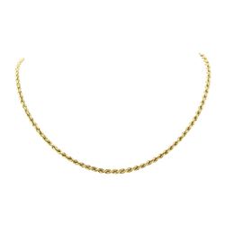 20 Inch Rope Chain - 14KT Yellow Gold