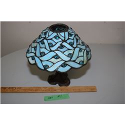 Candle Holder (Same Hairlines) Leaded Glass Shade